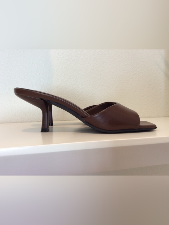 Open Edit Shoes - Open Edit Charlie Heel Slide Sandals in Brown - Size 5.5 - NWOT